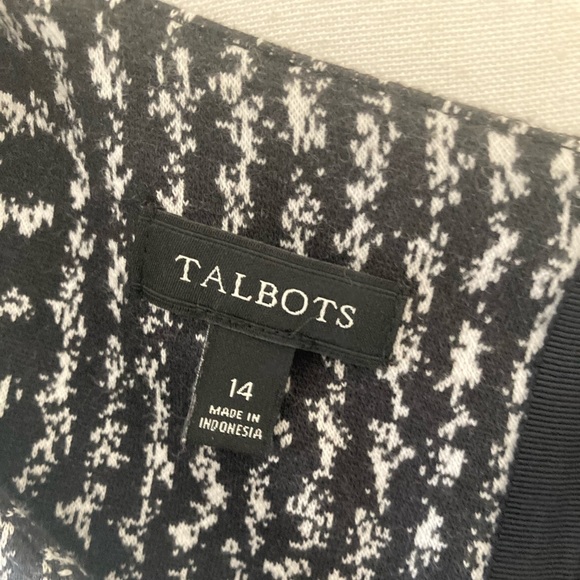 Talbots Bell Sleeve Gala Glen Plaid Sheath Dress Size 14 - Picture 8 of 9